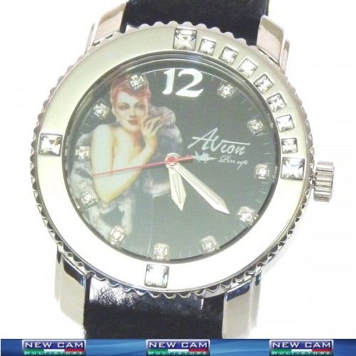 OROLOGIO AL QUARZO AVION PIN UP AP110WP THE NIGHT - TRASPORTO INCLUSO